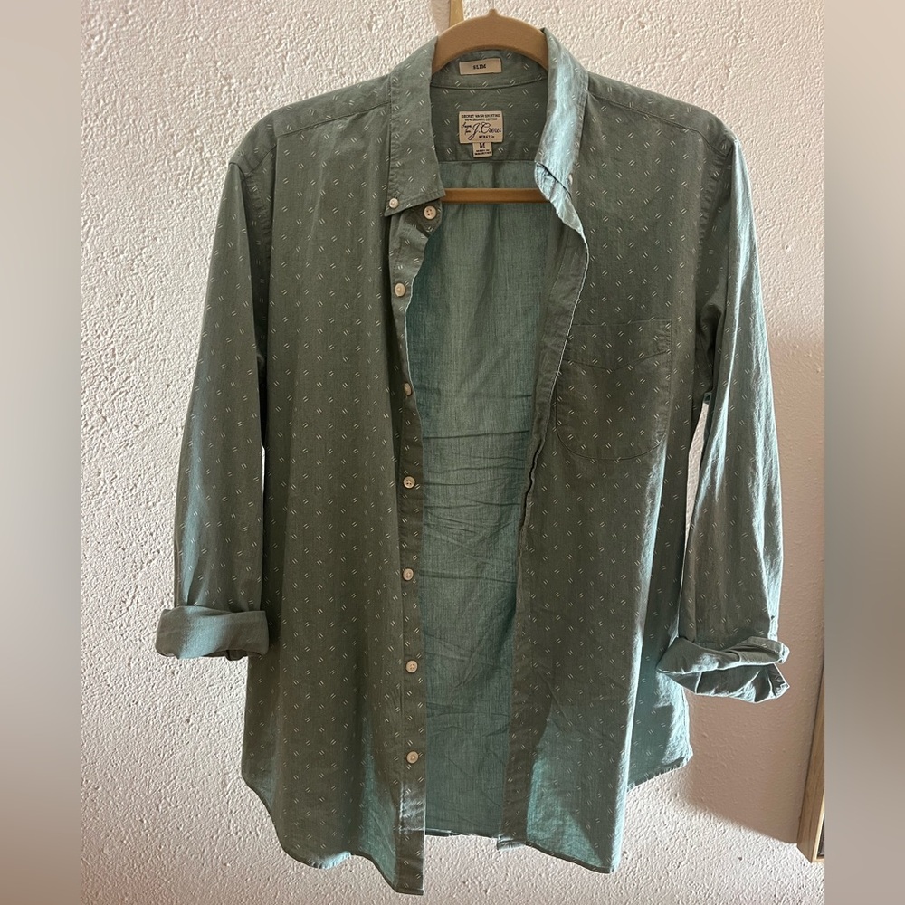 Sage green J. Crew button down - Medium